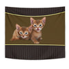 Abyssinian cat Print Tapestry-Free Shipping