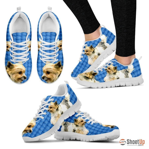 Customized Dog Print (Black/White) Running Shoes For Women Designed By Shanan Roth-Free Shipping