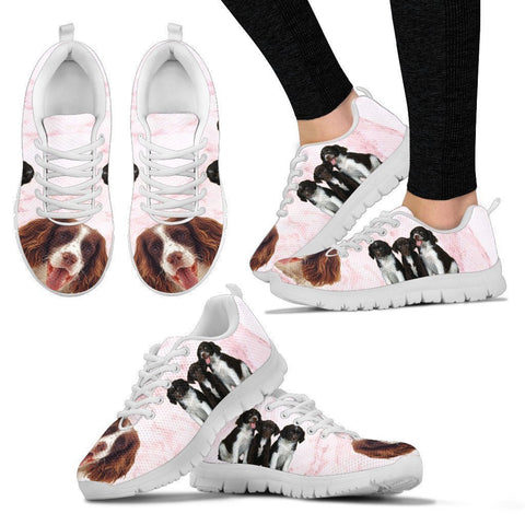 English Springer Spaniel Print Sneakers For Women- Free Shipping