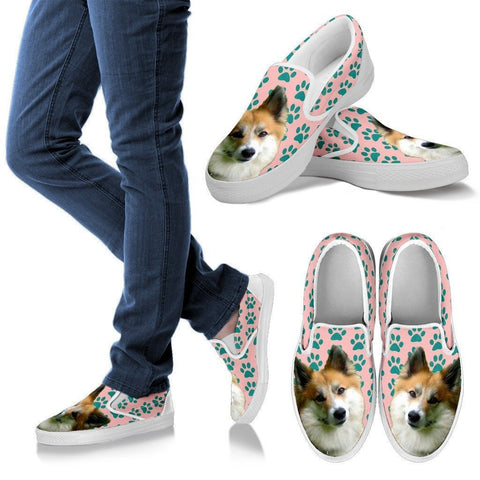 Icelandic Sheepdog Print Slip Ons For Women-Express Shipping