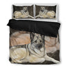 Amazing Norwegian Elkhound Print Bedding Set-Free Shipping