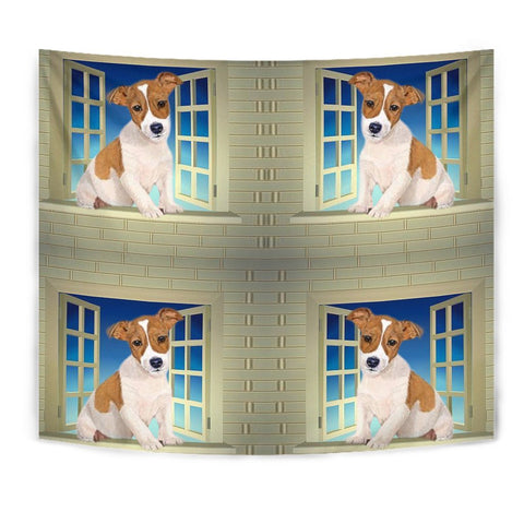 Jack Russell Terrier Print Tapestry-Free Shipping