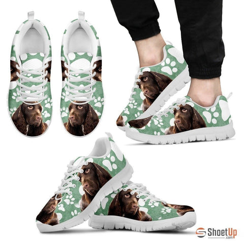 Field Spaniel Print (Black/White) Running Shoes For Men-Free Shipping Limited Edition