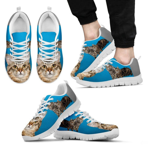 Cute American Bobtail 3D Print Running Shoe For Men- Free Shipping