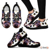 Customized(1914) Dog (White/Black) Running Shoes For Women-Free Shipping