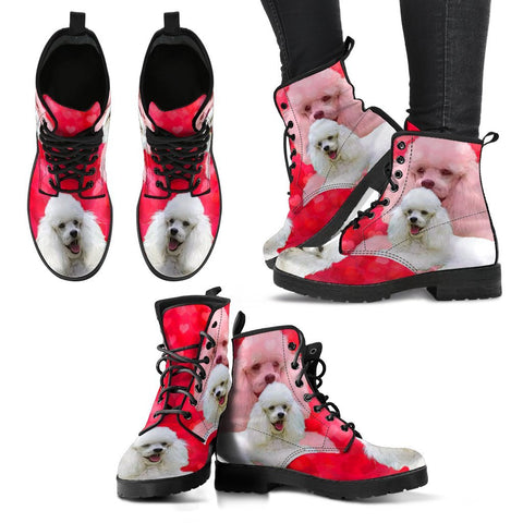 Valentine's Day Special-Toy Poodle Dog Print Boots For Women-Free Shipping
