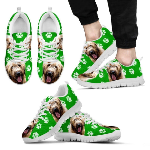 Briard Dog Print (Black/White) Running Shoes For Men-Limited Edition-Express Shipping