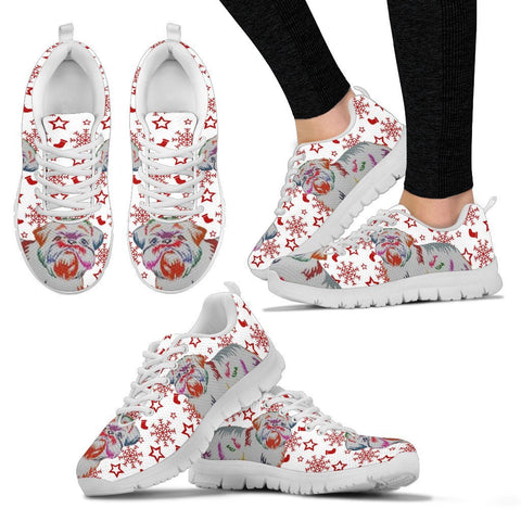 Brussels Griffon Christmas Print Running Shoes For Women-Free Shipping