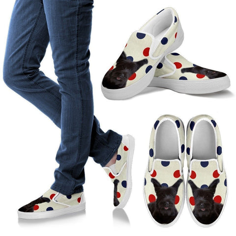 Skye Terrier Print Slip Ons For Women-Express Shipping