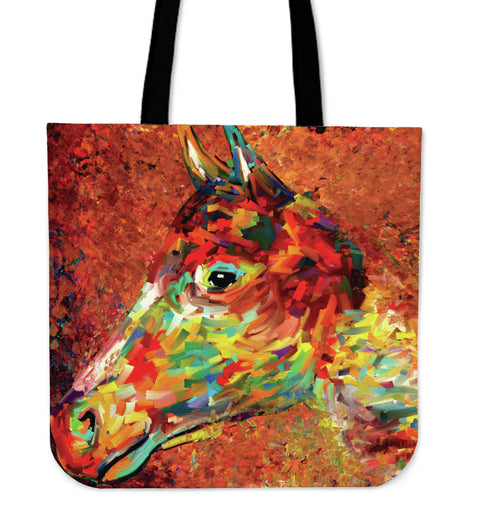 Surreal Horse Art Cloth Tote Bag