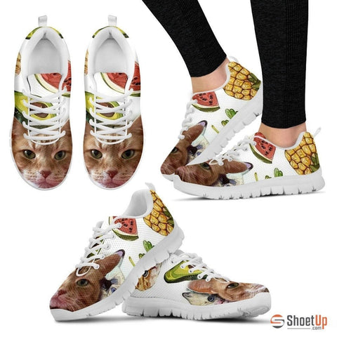 Susan Elizabeth 'Smiley Cat' Running Shoes For Women-3D Print-Free Shipping