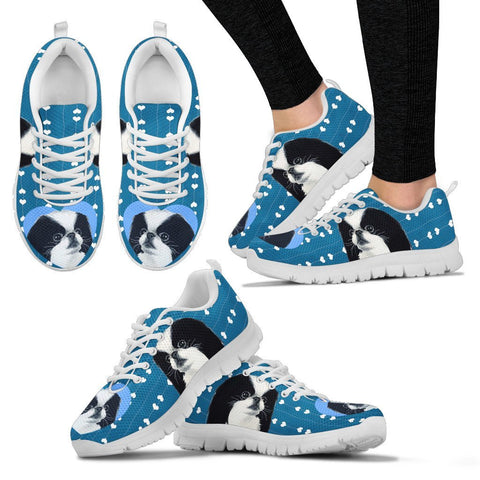 Valentine's Day Special-Cute Japanese Chin Dog Print Running Shoes For Women-Free Shipping