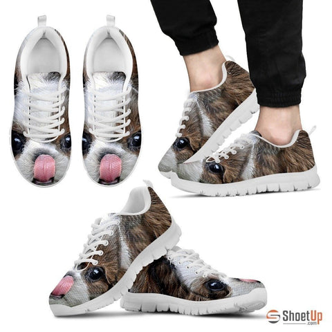 Shih Tzu Printed (Black/White) Running Shoes For Men-Free Shipping Limited Edition