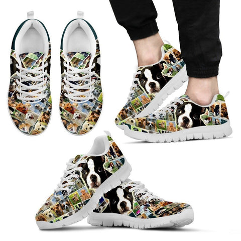 Lovely Boston Terrier Print- Running Shoes For Men-Express Shipping