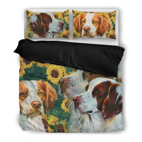 Lovely Brittany Dog Print Bedding Set- Free Shipping
