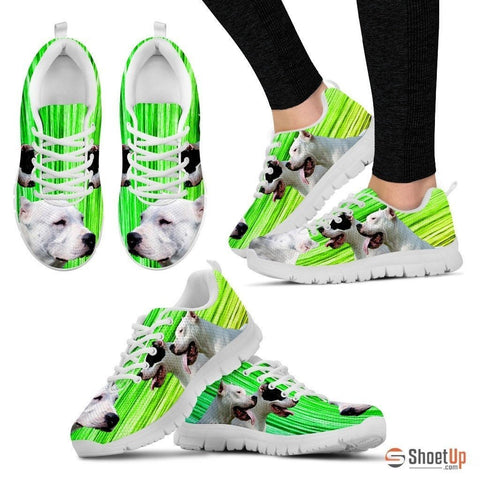 Dogo Argentino Print (Black/White) Running Shoes For Women-Free Shipping