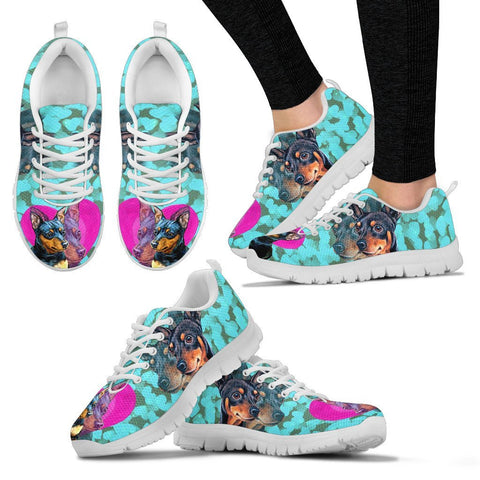 Valentine's Day Special-Miniature Pinscher Dog Print Running Shoes For Women-Free Shipping