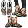 Chihuahua Print Faux Fur Boots For Women-Free Shipping