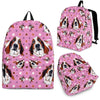 Basset Hound With Puppies Print BackPack - Express Shipping