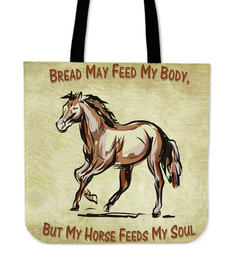 Body & Soul Horse Cloth Tote Bag