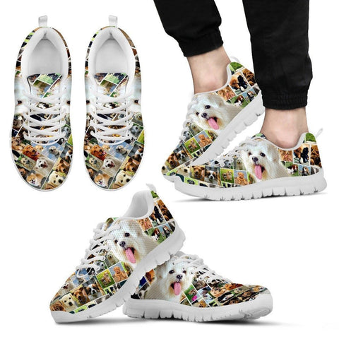 Lovely Meltese Print-Running Shoes For Men-Express Shipping
