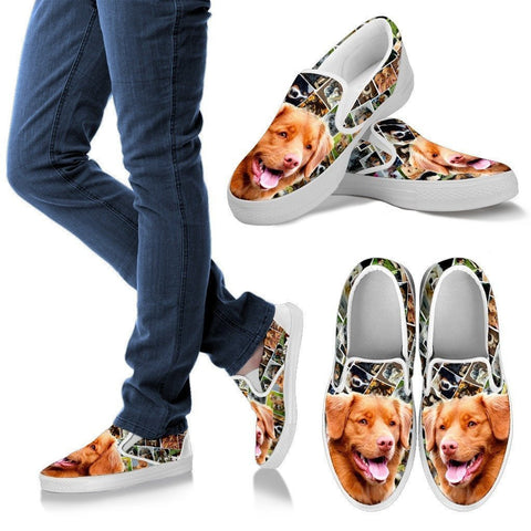 Amazing Nova Scotia Duck Tolling Retriever Print Slip Ons For Women-Express Shipping