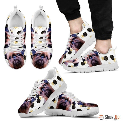 Customized(1914) Dog (White/Black) Running Shoes For Men-Free Shipping