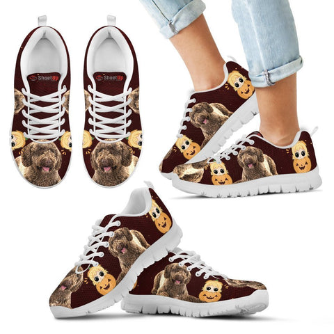 Spanish Water Dog Halloween Print Running Shoes For Kids/Women-Free Shipping