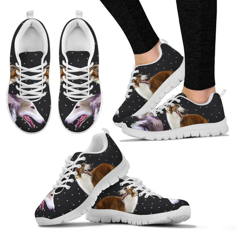 Borzoi Dog Print Running Shoes For Women-Free Shipping