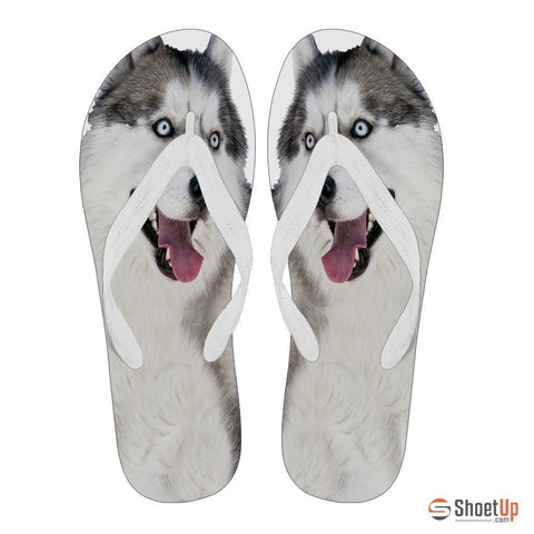 Siberian Husky Flip Flops For Men-Free Shipping Limited Edition