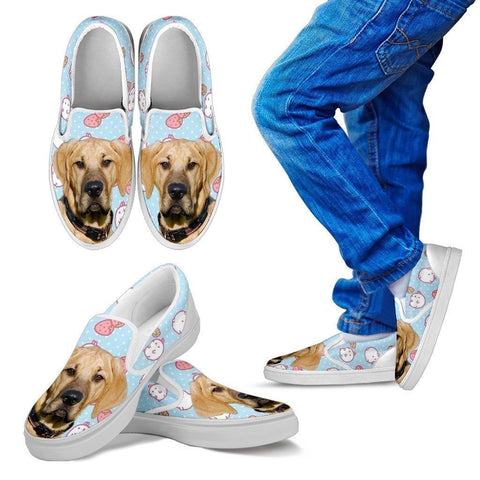 Broholmer Dog Print Slip Ons For Kids-Express Shipping