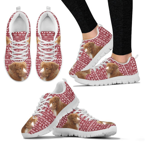 Nova Scotia Duch Troling Retriever Christmas Print Running Shoes For Women-Free Shipping