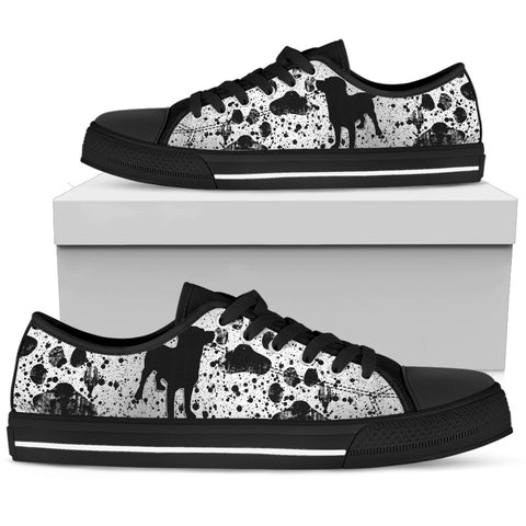 Dreaming Of Dogs Black Low Top Sneaker