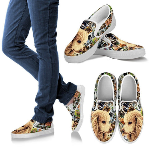 Poodle Print Slip Ons For Women-Express Shipping