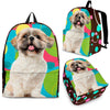 Shih Tzu Dog Print Backpack-Express Shipping