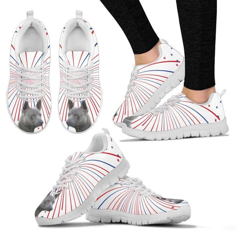 Thai Ridgeback Dog Print (White/Black) Running Shoes For Women-Express Shipping