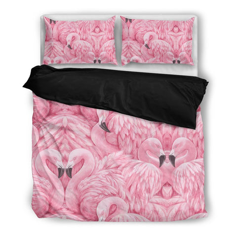 Pink Flamingo Print Bedding Sets-Free Shipping