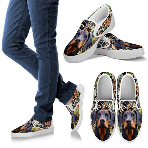 Amazing Doberman Pinscher Dog Print Slip Ons For Women-Express Shipping