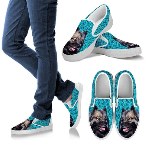 Keeshond Dog Slip Ons For Women-Free Shipping