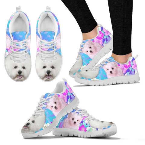 Bichon Frise Print Sneakers For Women- Free Shipping