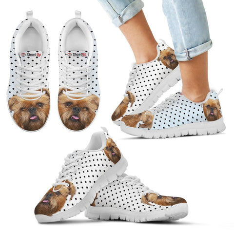 Brussels Griffon Black Dots Print Running Shoes For Kids-Free Shipping