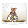 Cute Bengal cat Print Tapestry-Free Shipping