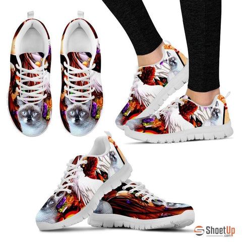 Gerardette McCarthy/ Cat Print Running Shoe For Women- Free Shipping