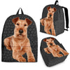 Irish Terrier Dog Print Backpack-Express Shipping