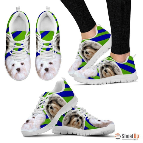 White Lowchen Dog Running Shoes For Women-Free Shipping