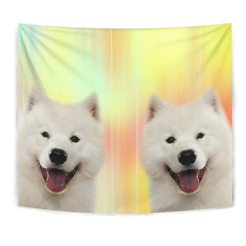 Cute Samoyed dog Print Tapestry-Free Shipping