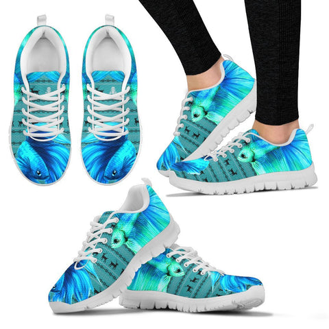 Betta Fish(Siamese Fighting Fish) Print Christmas Running Shoes For Women- Free Shipping