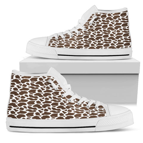 Brown Cow Womens High Tops - White