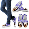 Bearded Collie Dog Print Slip Ons For Women-Express Shipping