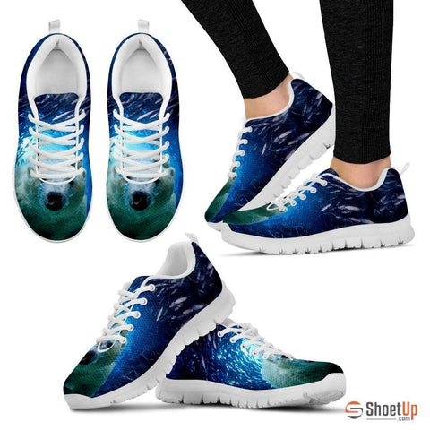 Polar Bear Print Running Shoe (Men And Women)- Free Shipping